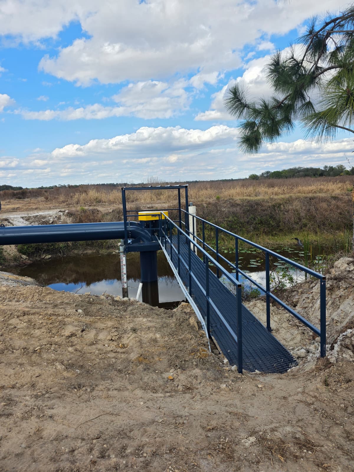 a newly installed axial flow pump